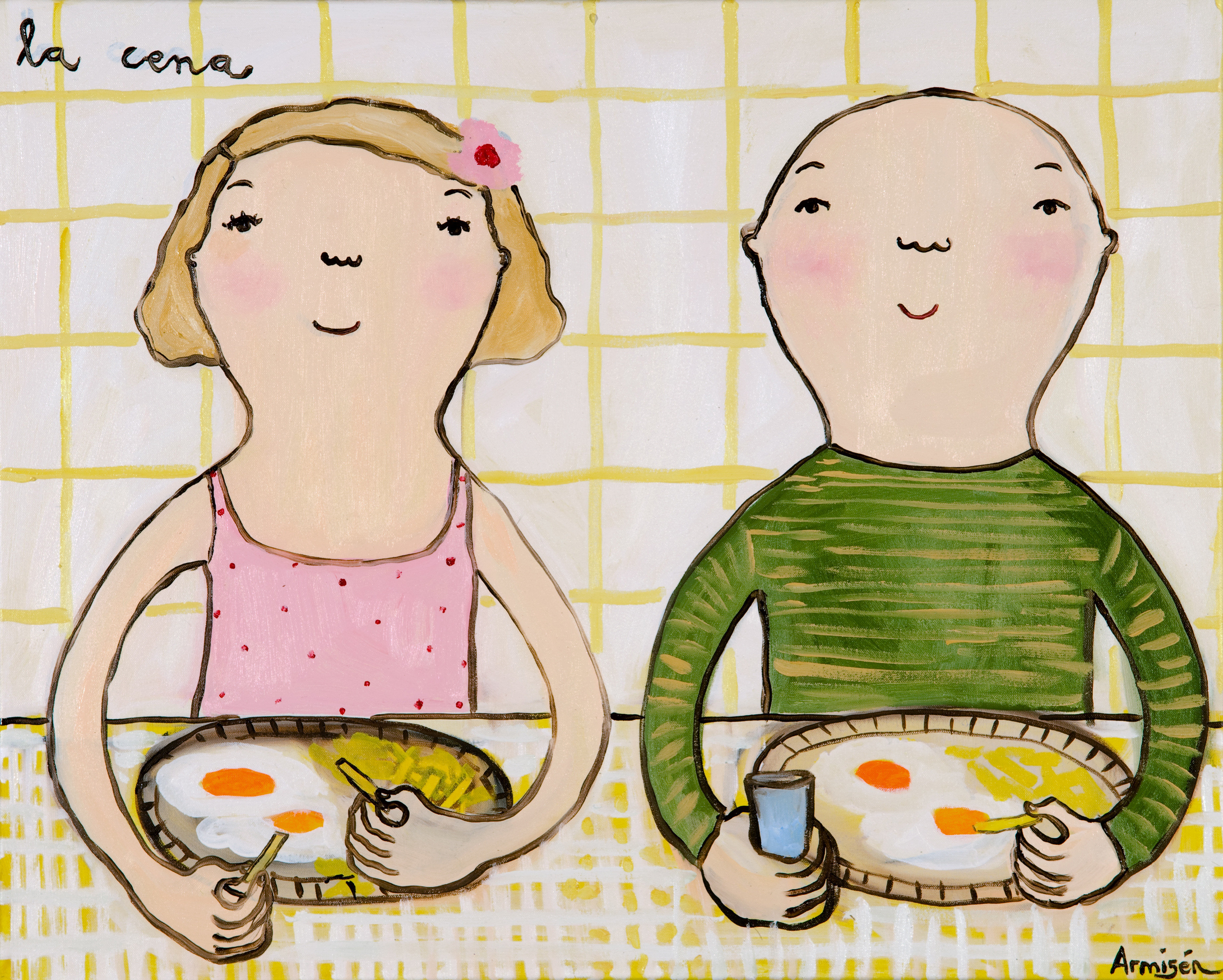 La Cena / Diner (framed)