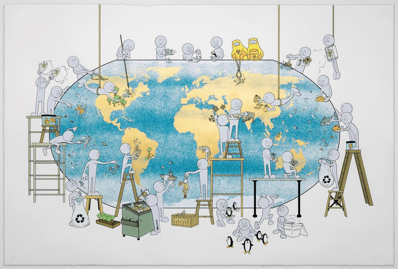 Our World (Gold Leaf)