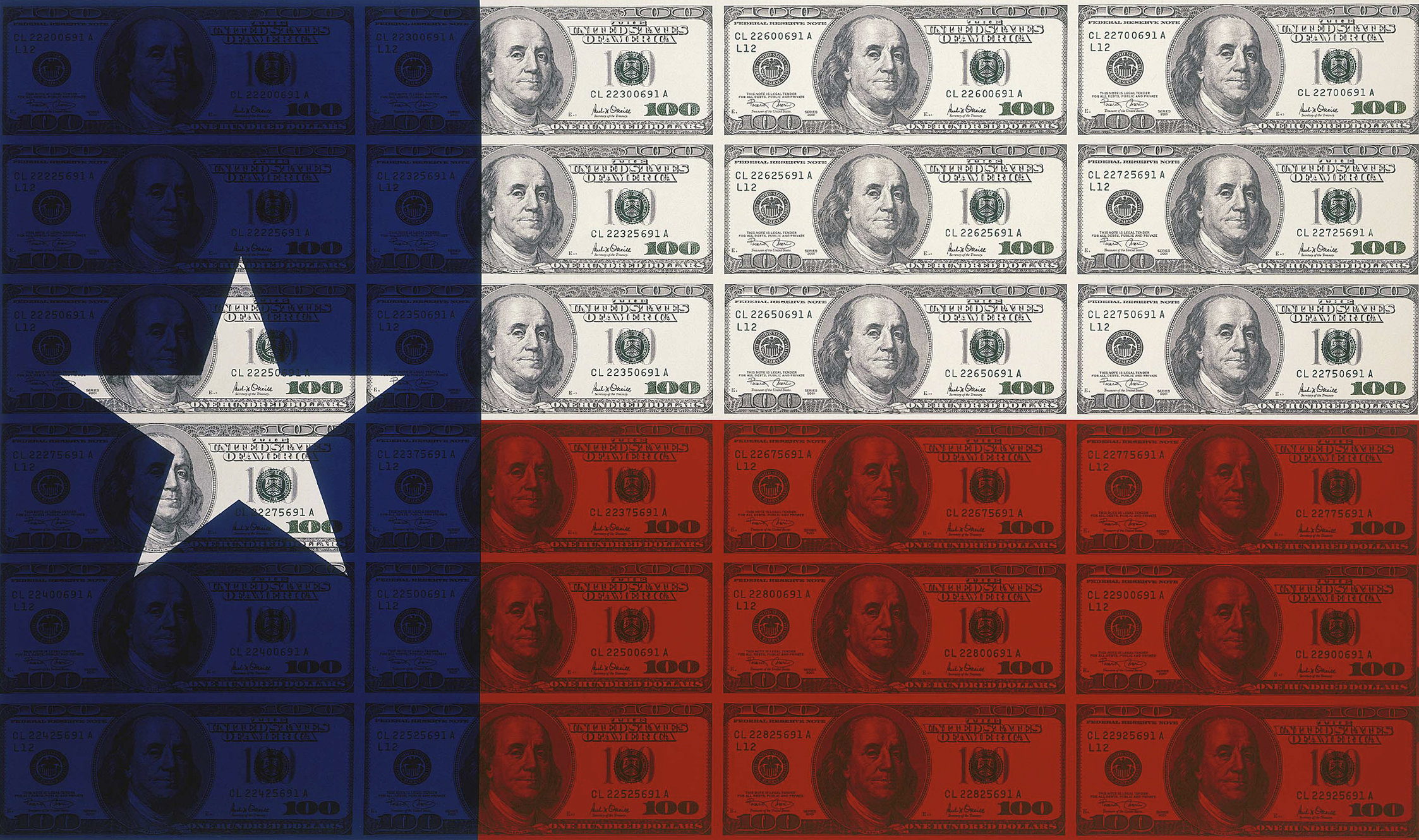 $100 TX Flag