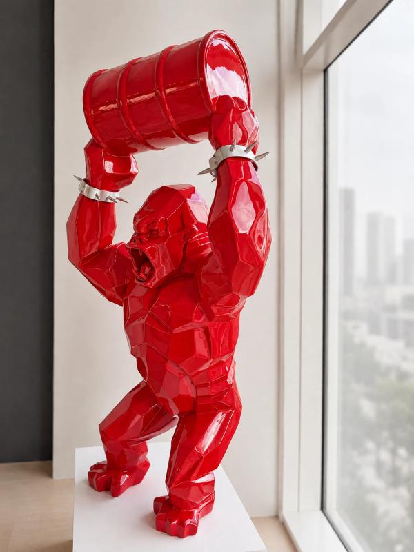 Wild Kong (Red) With Oil Barrel and Cuffs