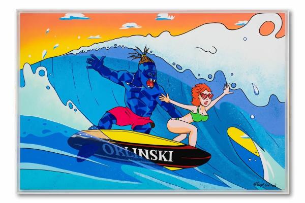 Painting - Kong Surf