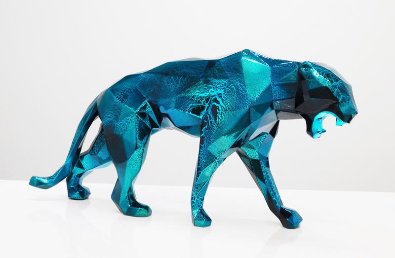 Panther Chrome Crackled Turquoise 60cm 1/1