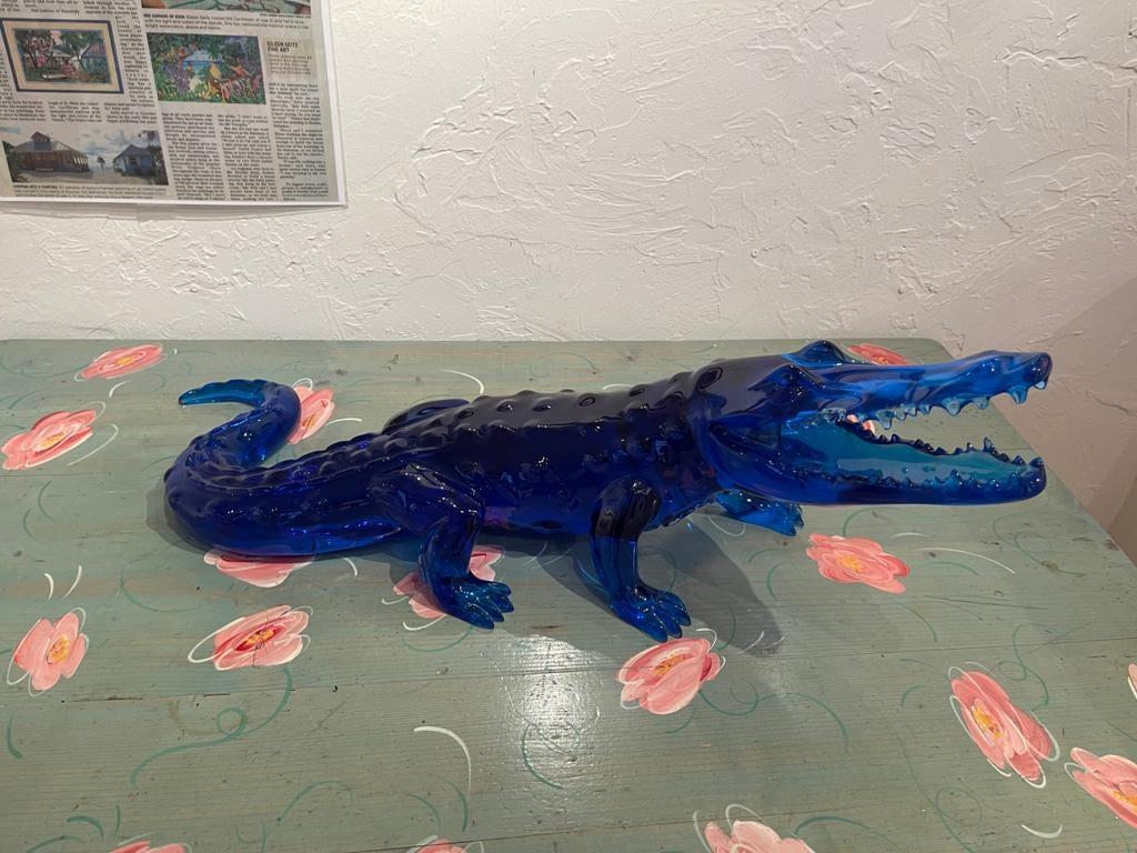 70 cm Crocodile Blue Crystal Clear