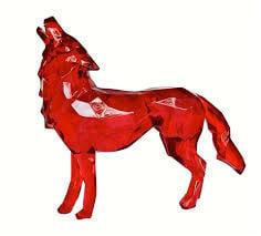 Howling Wolf Crystal Clear Red 6/8 - 70 cm