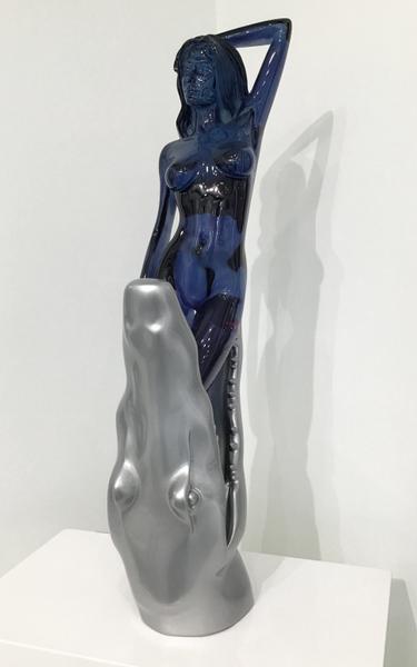 Pin Up Blue Crystal Clear and Chrome
