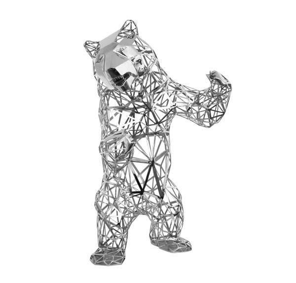 Standing Bear Stainless Steel 130cm