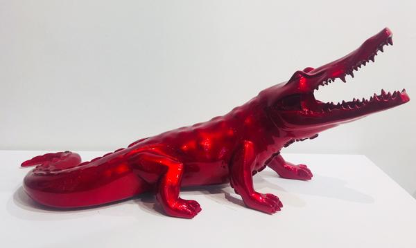Crocodile Rouge Flamme Resin 5/8 - 70 cm