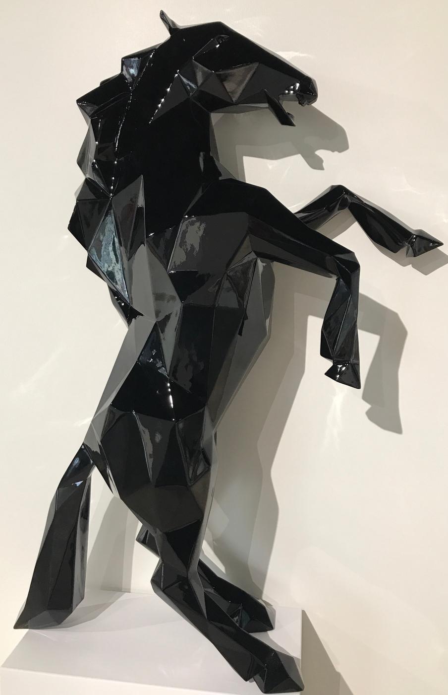 Prancing Horse - 110 cm Noir Brillant