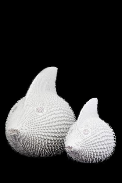 Poisson Blanc 80 cm