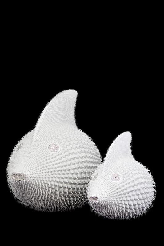 Poisson Blanc 80 cm