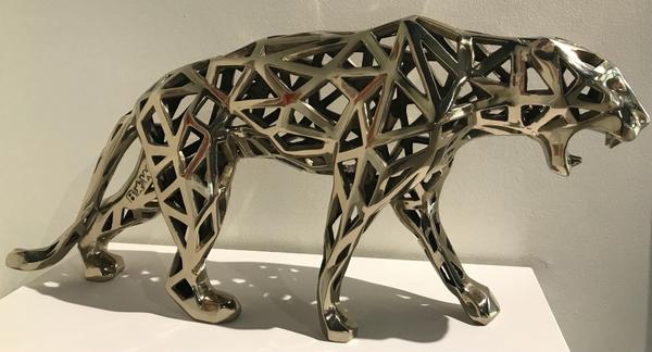 Panthere Dentelle - 80 cm Bronze Blanc