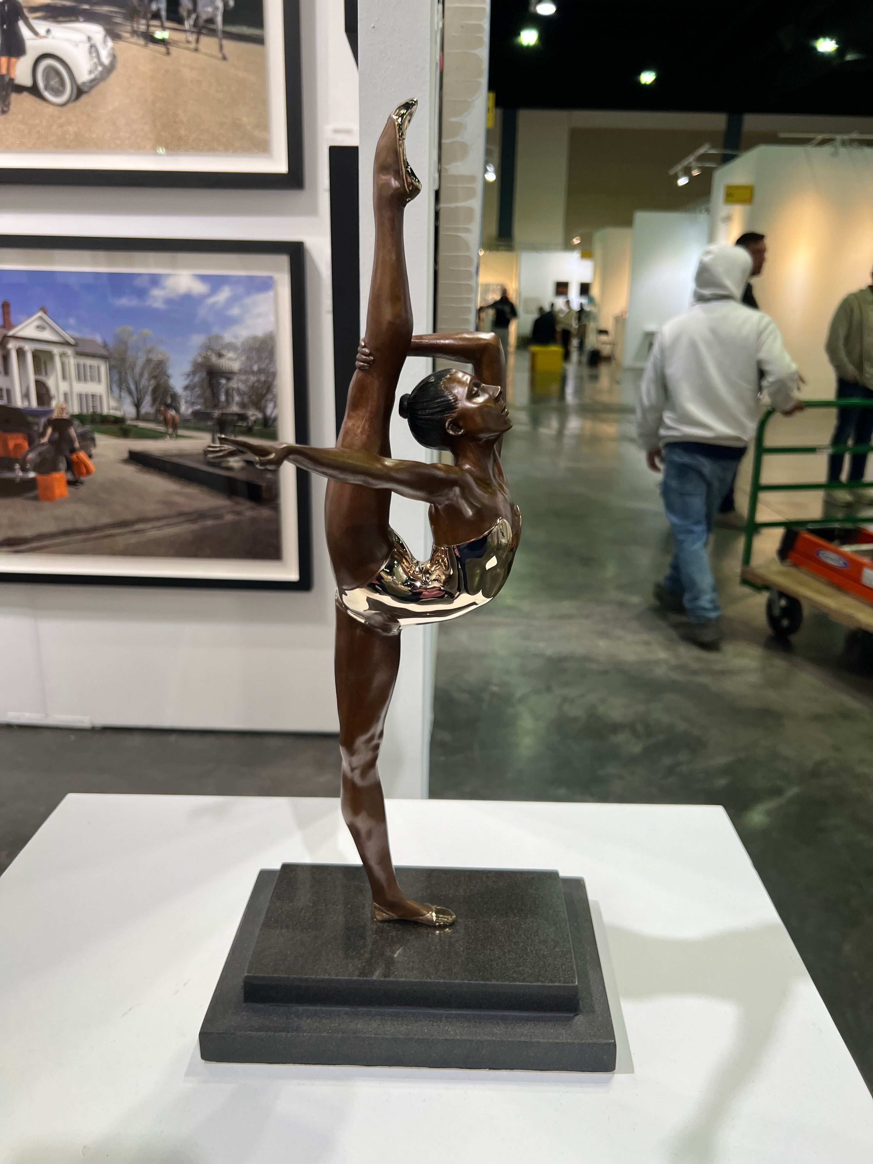 Magnifique (Bronze, Table-top scale) w/ Stone Base — view 2 of 3