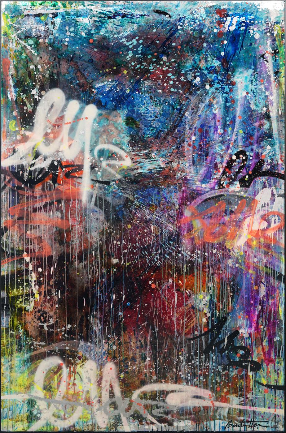 Abstrait Signes Blancs