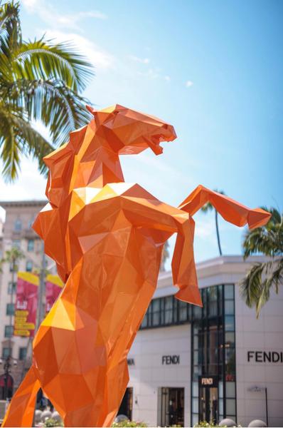 Horse - Orange Anniversary Resin