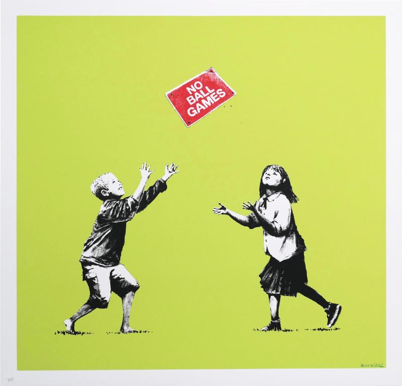 No Ball Games (Green), signed
