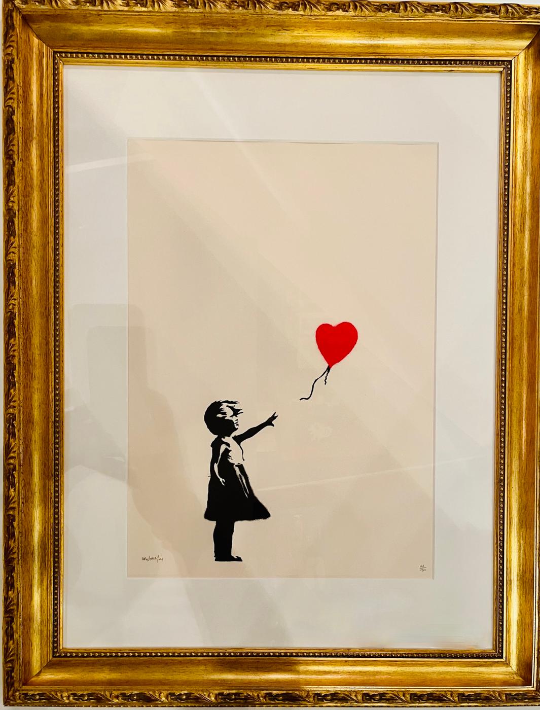 Girl with Balloon, signed