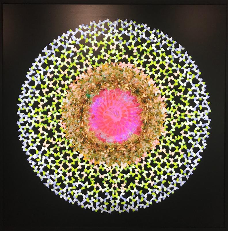 Dreamcatcher LED Light Print Green Red 110cm