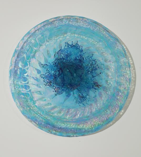 Turquoise Lotus LED Light Disc