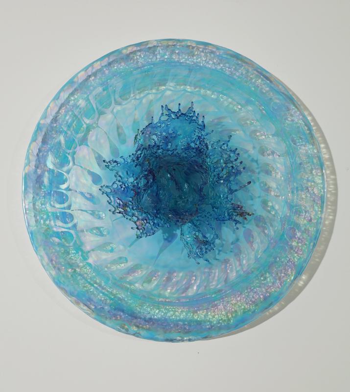 Turquoise Lotus LED Light Disc