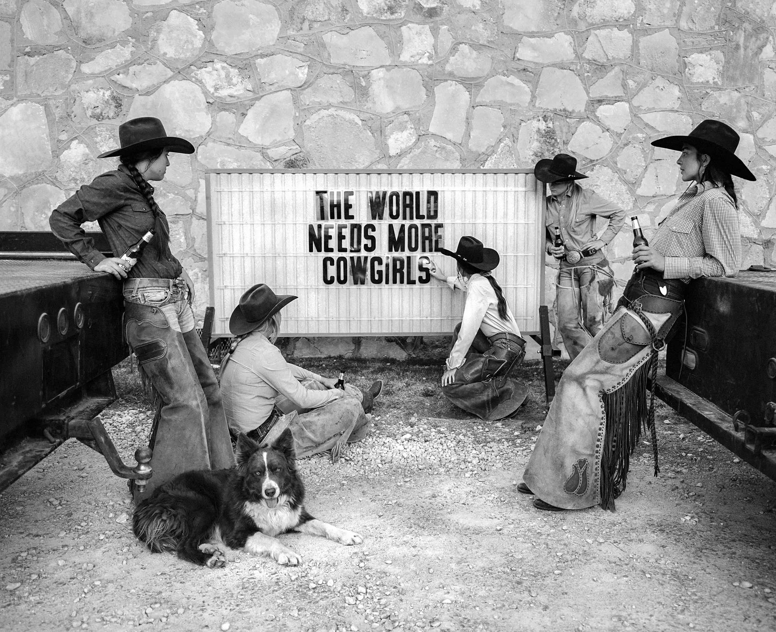 Beau Simmons, The World Needs More Cowgirls, 2023 — one of the works shown in Reflections of the West